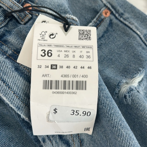 Zara Midrise Jean shorts - Picture 8 of 8